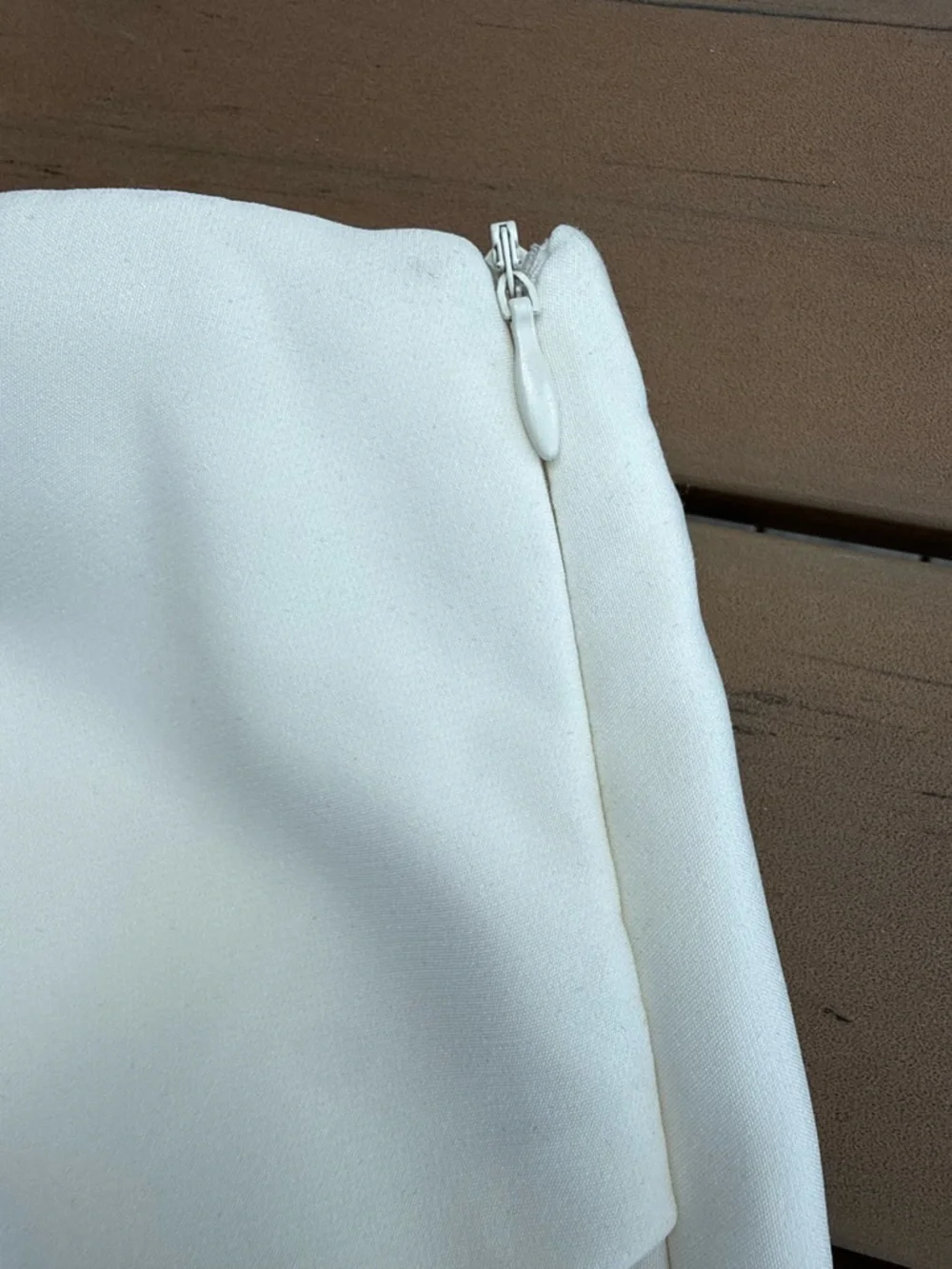 Clean White Wrap-Front Skort Shorts - Picture 3 of 4